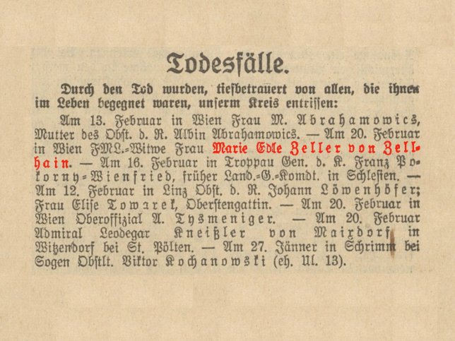 Marie Zeller von Zellhain