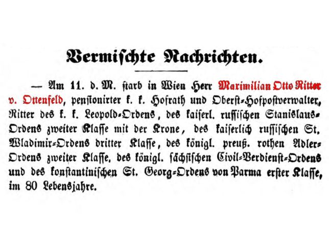 Maximilian Otto Ritter von Ottenfeld
