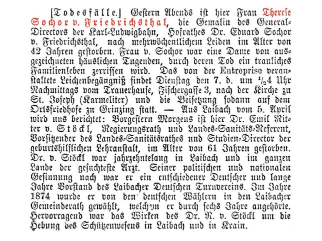 Therese Sochor von Friedrichsthal
