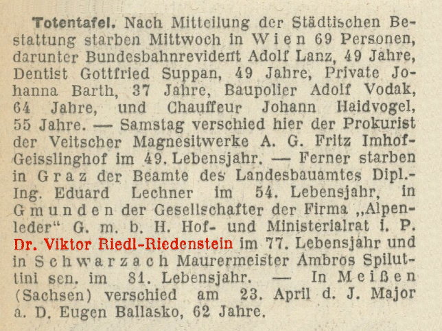 Victor Riedl von Riedenstein