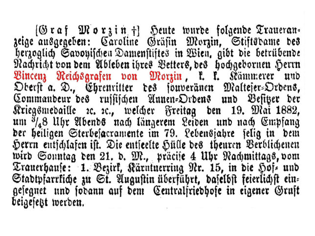 Vinzenz von Morzin
