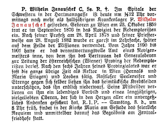 Ruhesttte der Redemptoristen