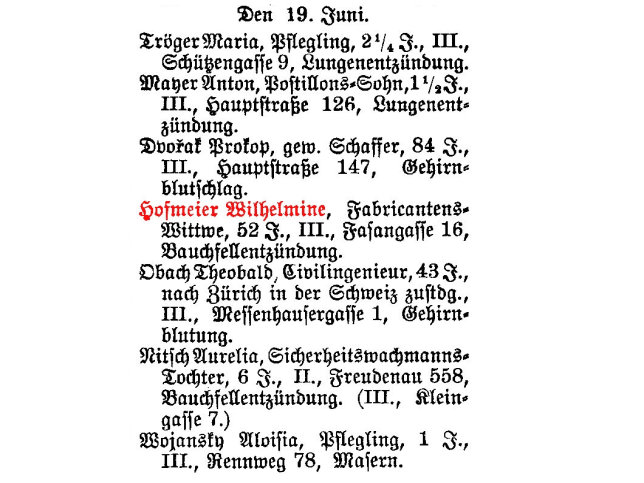Wilhelmine Hofmeier