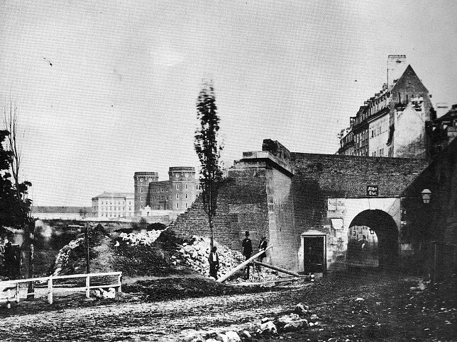 Abriss des Fischertores um 1859