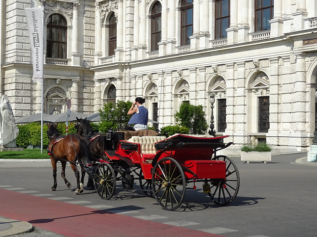 Kutsche vor dem Burgtheater