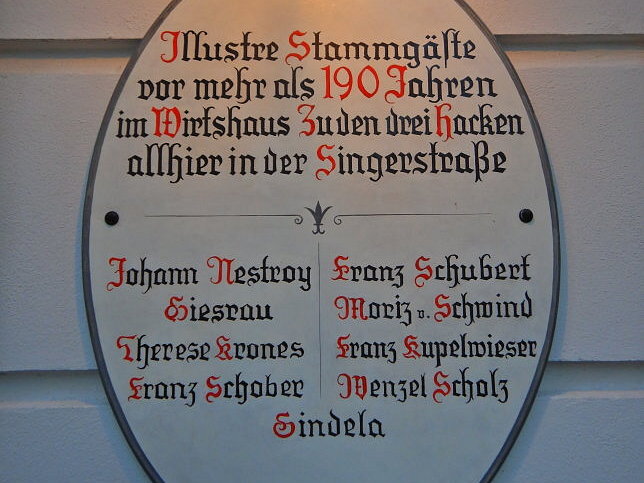 Singerstra�e 28, Gedenktafel