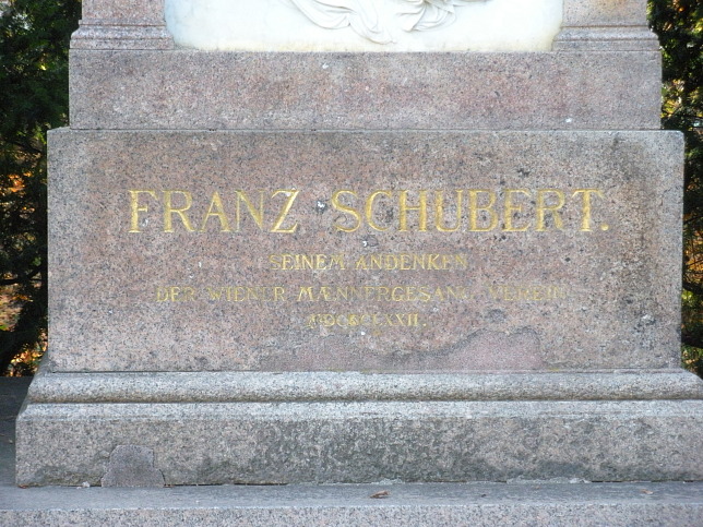 Franz Schubert Denkmal im Stadtpark