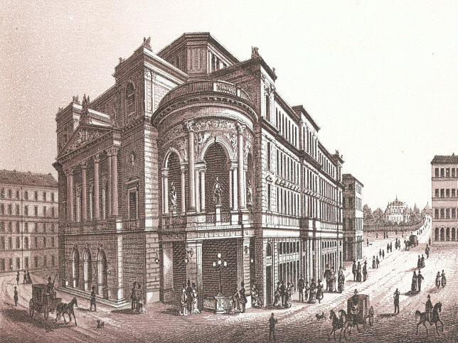 Wiener Stadttheater kurz nach der Erbauung