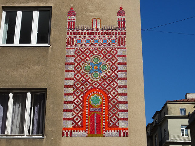 Desider-Friedmann-Hof, Tempelmosaik