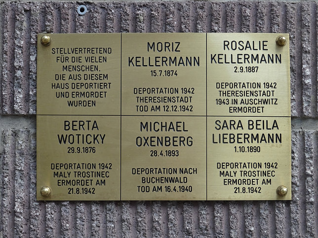 Desider-Friedmann-Hof, Gedenktafel Tempelgasse 5A