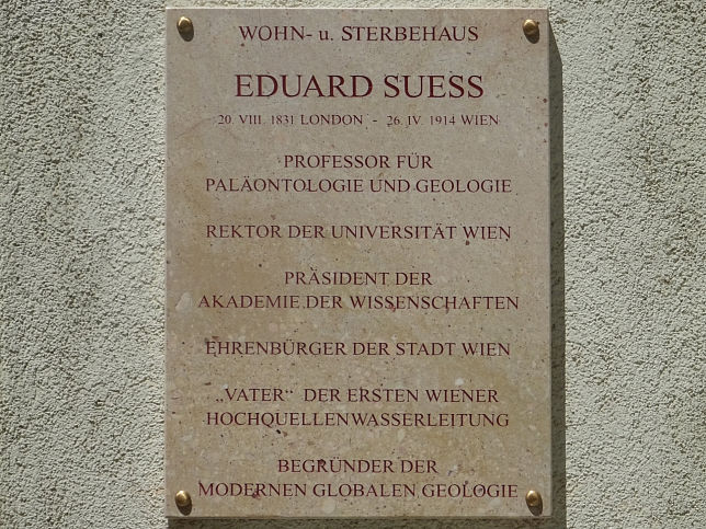 Gedenktafel Eduard Suess