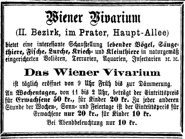Vivarium im Wiener Prater
