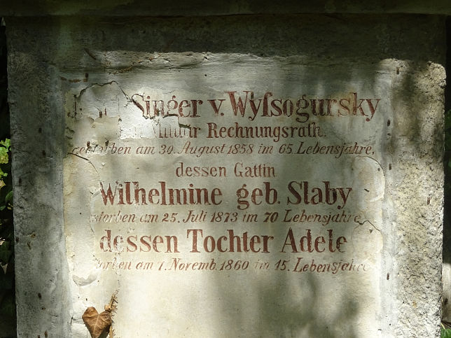 Josef Singer von Wyssogursky