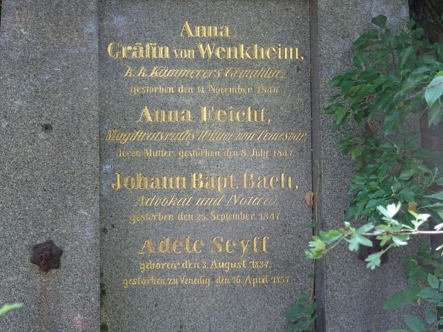 St. Marxer Friedhof, Johann Baptist Bach