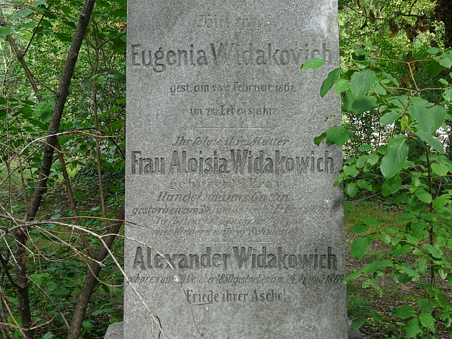 Aloisia, Eugenia und Alexander Widakowich