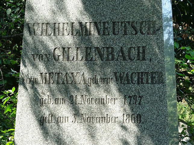 Wilhemine Utsch von Gillenbach, verwitwete Metaxa, geborene Wachter