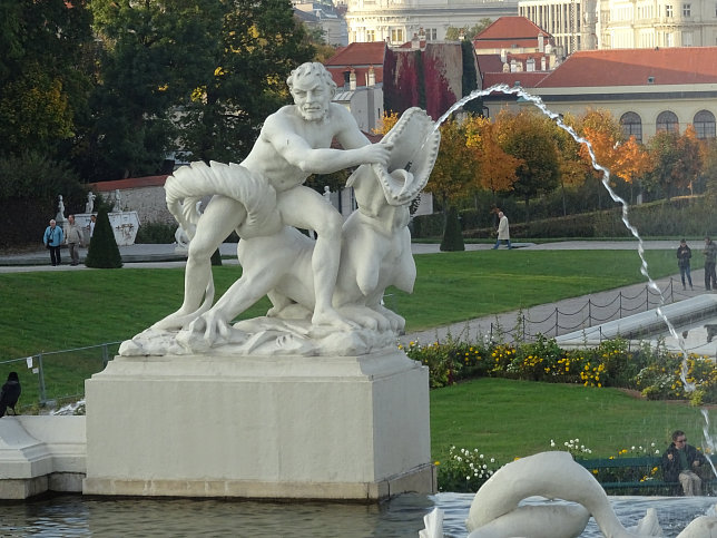 Kaskadenbrunnen, Schloss Belvedere