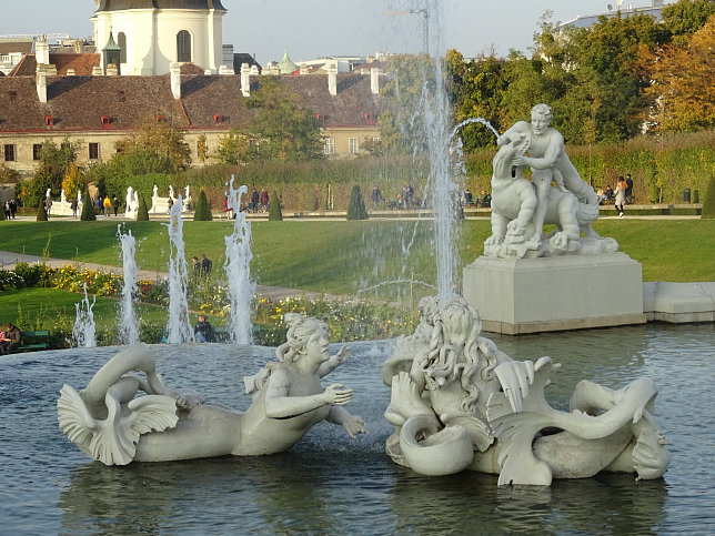 Kaskadenbrunnen, Schloss Belvedere