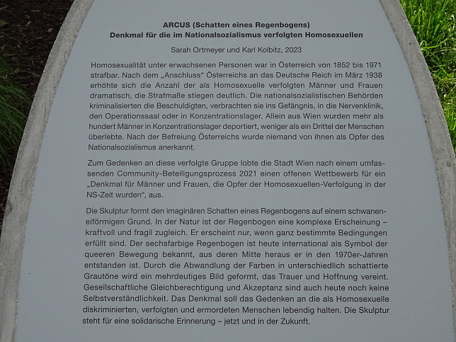 Arcus, Denkmal fr homosexuelle NS-Opfer