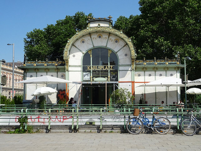 Wien OttoWagnerPavillons auf dem Karlsplatz