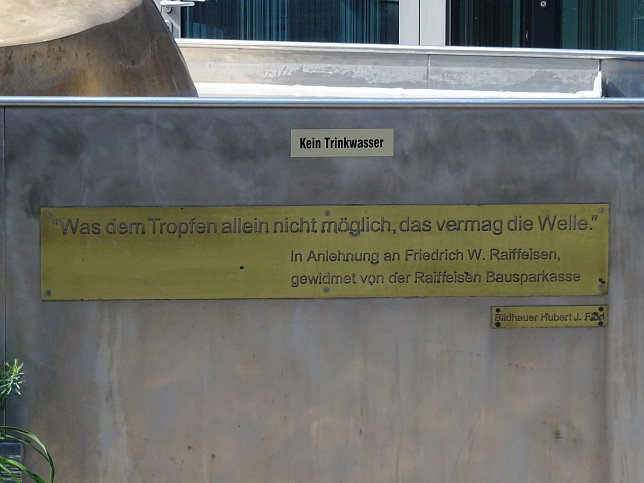 Was dem Tropfen allein nicht m�glich, das vermag die Welle