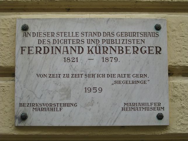 Gedenktafel Ferdinand Krnberger