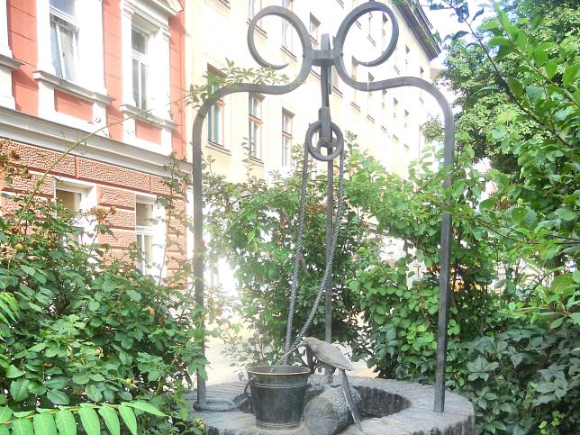 Brunnenskulptur am Zimmermannplatz