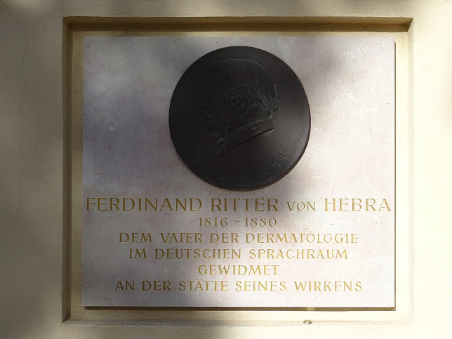 Ferdinand Ritter von Hebra-Gedenktafel