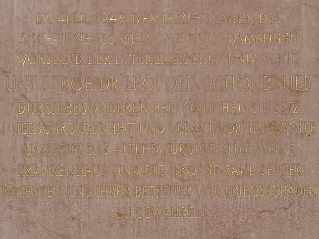 Leopold Schnbauer-Gedenktafel