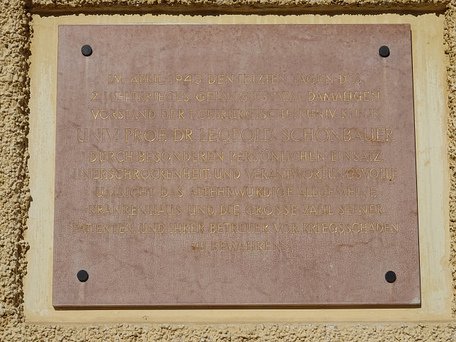 Leopold Schnbauer-Gedenktafel