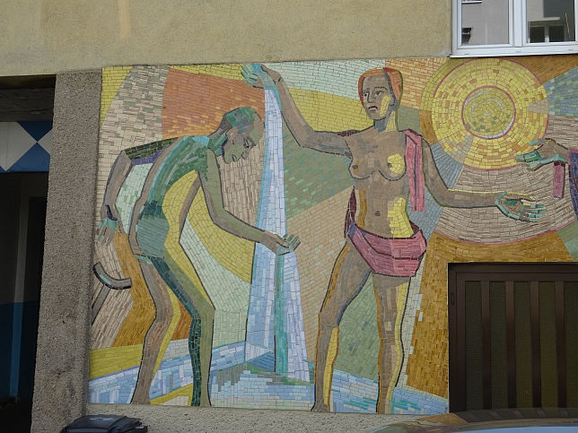 Mosaik in der Vierthalergasse, von Franz Molt