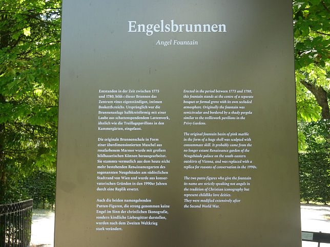 Engelbrunnen im Schlosspark Schnbrunn