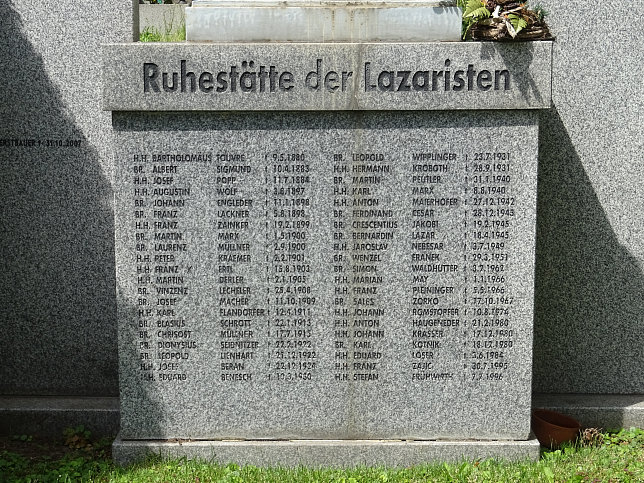Friedhof Baumgarten, Ruhestätte der Lazaristen