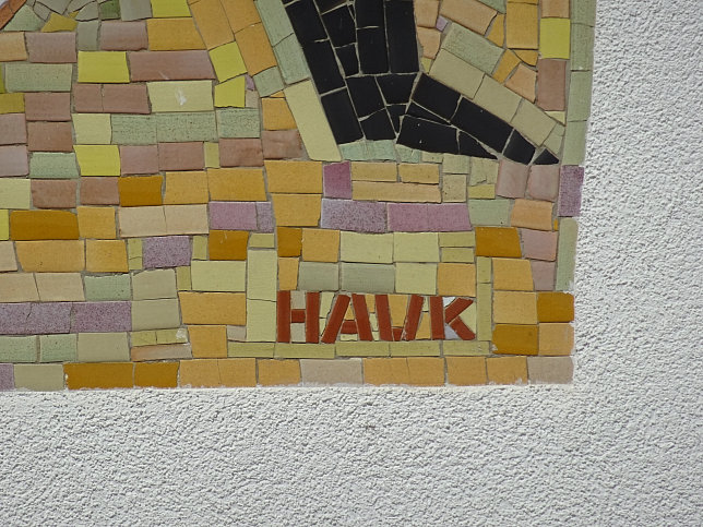 Mosaik 'Entwicklung der Wiener Feuerwehr von der Gotik bis heute'