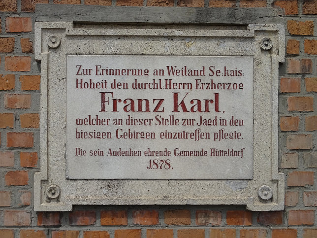 Franz-Karl-Gedenktafel, Linzer Straße 422