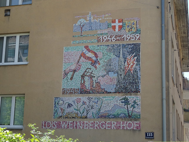 Sgraffito am Lois Weinberger-Hof