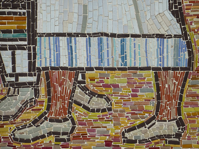 Wandmosaik Krankenpflege