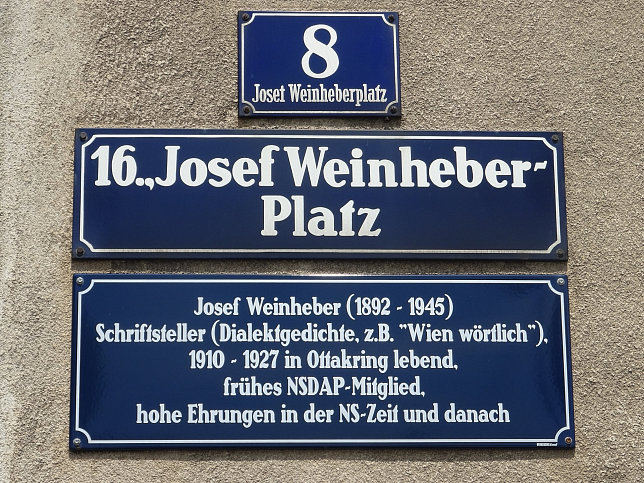 Straentafel Josef-Weinheber-Platz