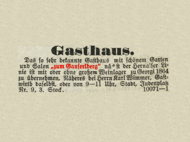 Gasthaus zum Ganserlberg