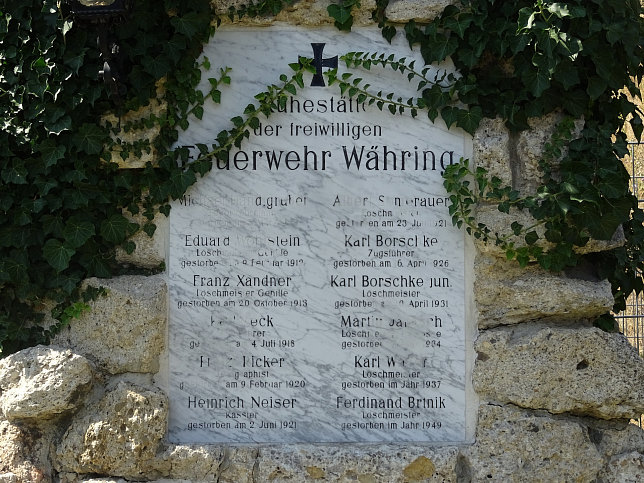 Gersthofer Friedhof, Feuerwehr W�hring