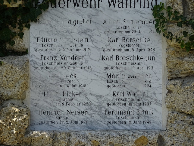 Gersthofer Friedhof, Feuerwehr W�hring