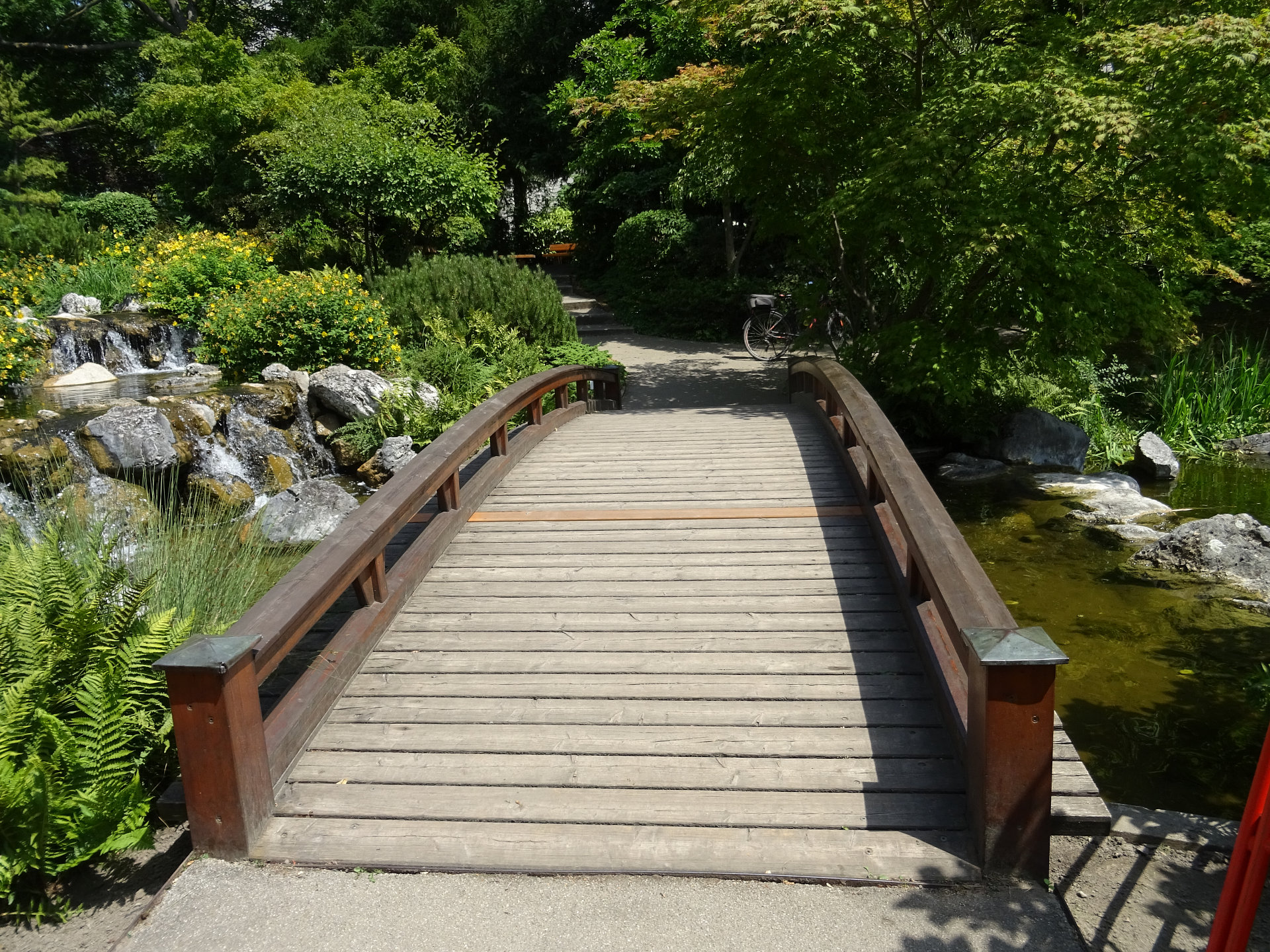 Wien Brücken Steg im Japanischen Garten, Pagodensteg
