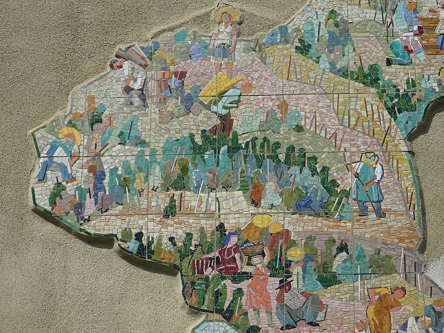 Wandmosaik 'Weingarten'