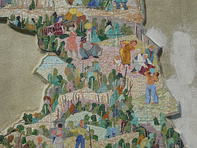 Wandmosaik 'Weingarten'