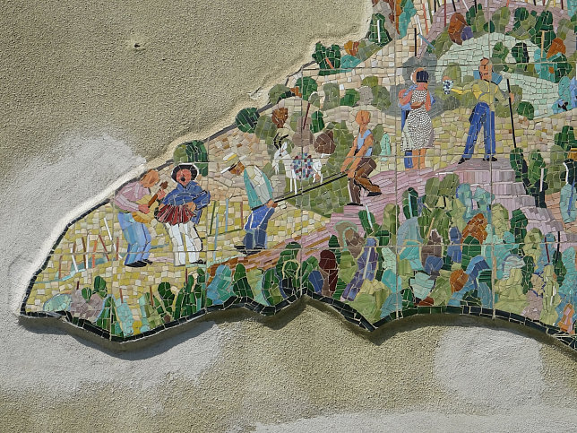 Wandmosaik 'Weingarten'