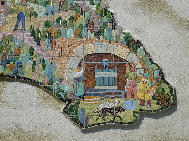 Wandmosaik 'Weingarten'