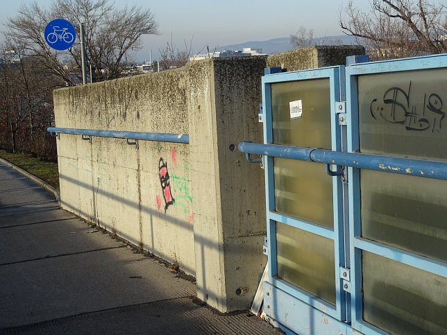 Brcke ber das Gleisdreieck Floridsdorf