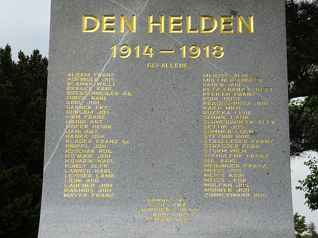 Grojedlersdorf, Kriegerdenkmal