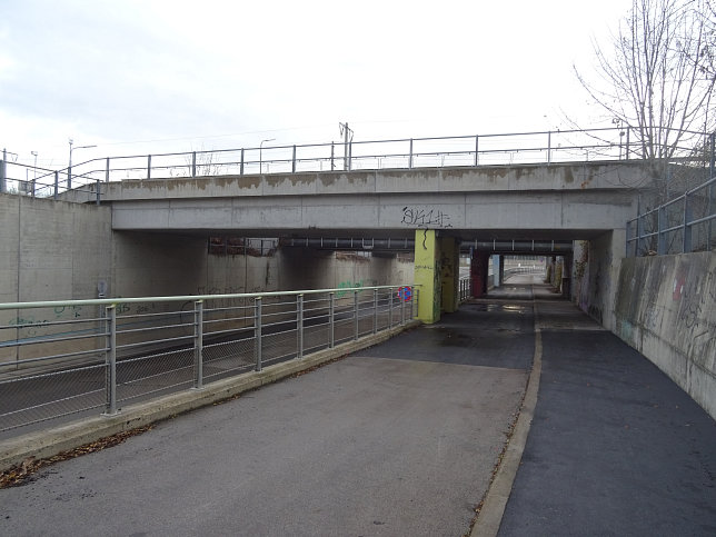 Unterfahrung Richard Neutragasse, Brcke Thayagasse