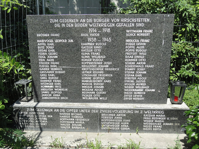 Friedhof Hirschstetten, Kriegerdenkmal